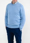 Daniel Grahame O Neck Sweater, Sky Blue