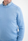 Daniel Grahame O Neck Sweater, Sky Blue