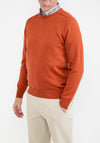 Daniel Grahame O Neck Sweater, Burnt Orange