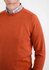 Daniel Grahame O Neck Sweater, Burnt Orange