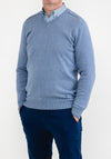 Daniel Grahame V Neck Sweater, Ice Blue