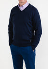 Daniel Grahame V Neck Sweater, Navy