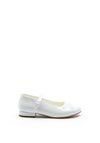Dubarry Girls Violet Patent Communion Shoes, White