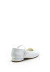 Dubarry Girls Violet Patent Communion Shoes, White