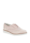 Dubarry Womens Hattie Leather Shimmer Brogues, Pink