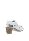 Dubarry Womens Emica Woven Block Heel Shoes, White