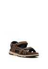 Dubarry Mens Bobby Leather Velcro Sandals, Bourbon