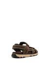 Dubarry Mens Bobby Leather Velcro Sandals, Bourbon