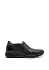 Dubarry Zip Leather Comfort Shoes, Black