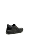 Dubarry Zip Leather Comfort Shoes, Black
