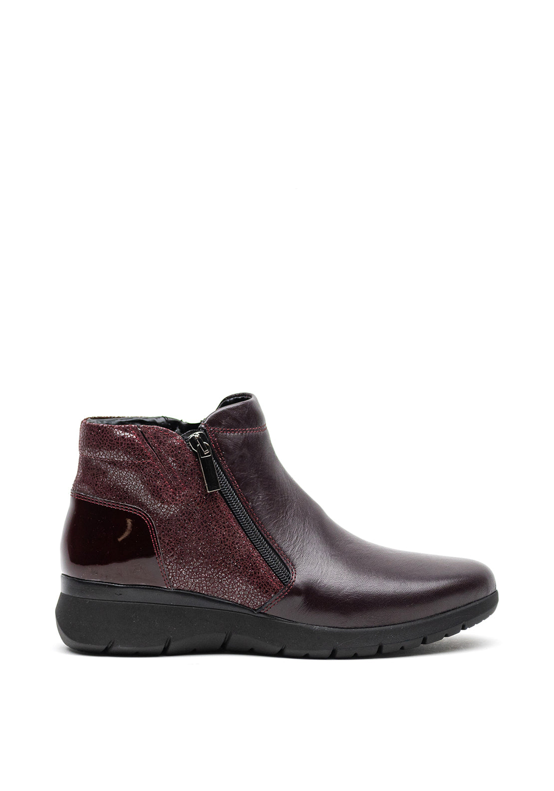 Dubarry Womens Jay Leather Ankle Boots, Wine
