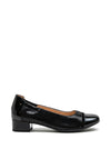 Dubarry Womens Jone Patent Leather E-Fitting Court Shoe, Black