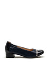 Dubarry Womens Jone Patent Leather E-Fitting Court Shoe, Navy
