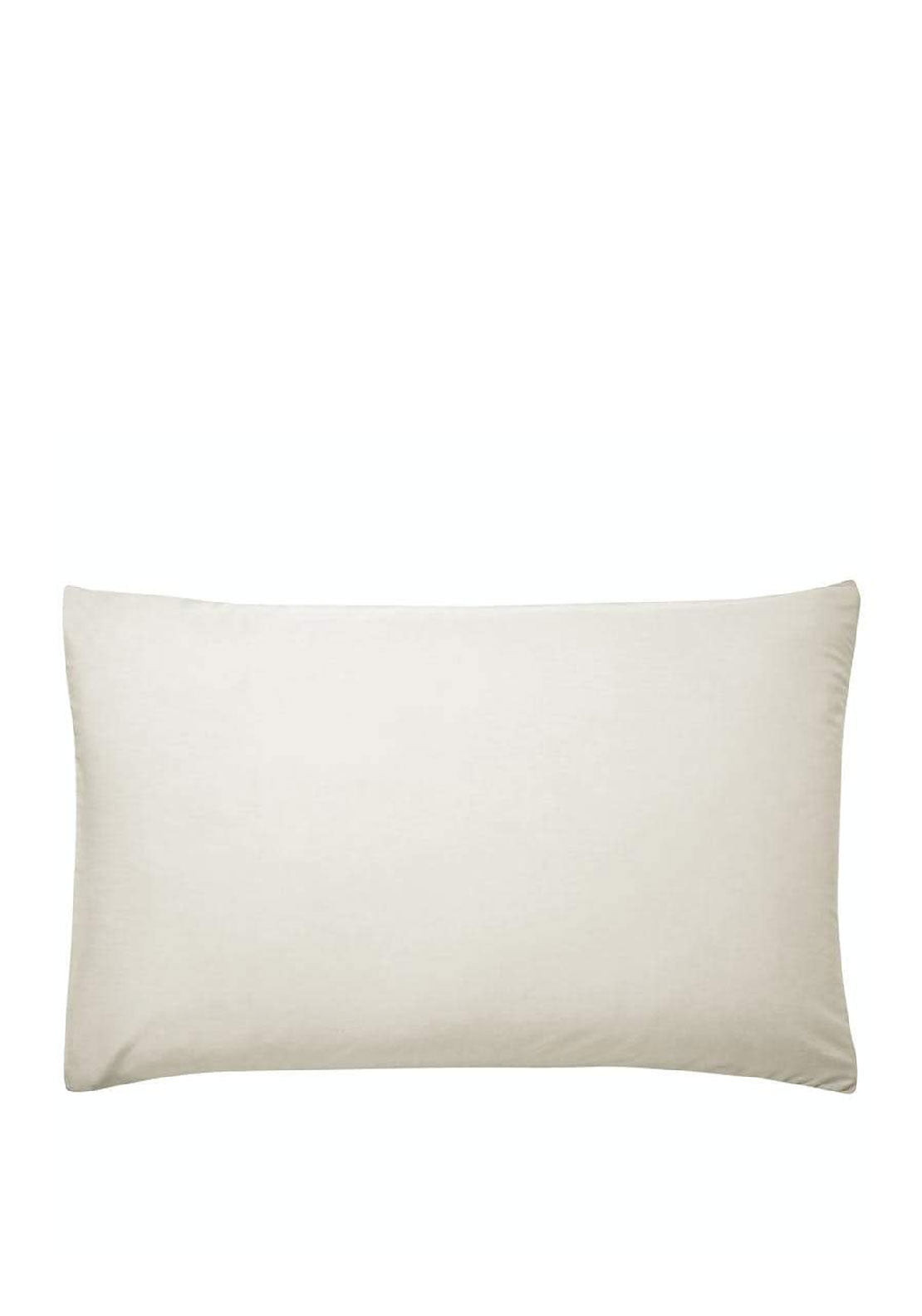 Sanderson 220 Thread Count Cotton Percale Pillowcase Pair, Ivory