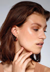 Dyrberg/Kern Louise Hook Earrings, Gold & Red