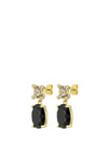 Dyrberg/Kern Antonia Drop Earrings, Gold & Black
