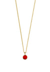 Dyrberg/Kern Ette Ruby Necklace, Gold