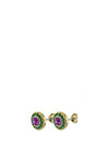 Dyrberg/Kern Catalina Earrings, Gold & Green