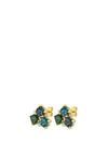 Dyrberg/Kern Viena Earrings, Gold & Green