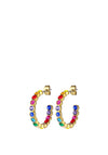 Dyrberg/Kern Holly Rainbow Hoop Earrings, Gold