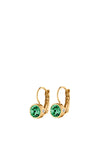 Dyrberg/Kern Madu Earrings, Leaf Green & Gold