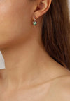 Dyrberg/Kern Nina Drop Earrings, Gold & Green