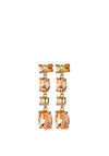 Dyrberg/Kern Cornelia Drop Earrings, Peach & Gold