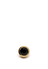 Dyrberg/Kern Strength Black Stone Ring Topper, Gold