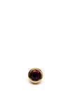 Dyrberg/Kern Strength Purple Stone Ring Topper, Gold
