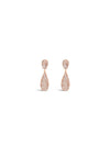 Absolute Embellished Rain Drop Stud Earrings, Rose Gold