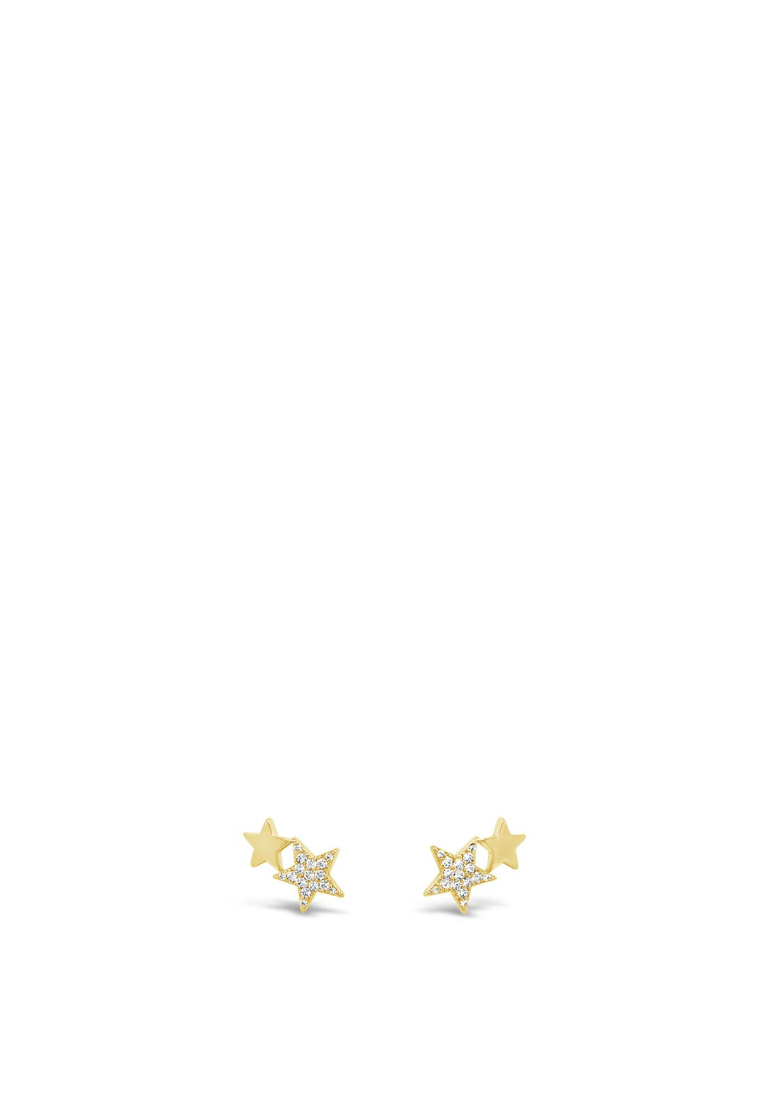 Absolute Double Star Earrings, Gold