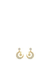 Absolute Moon & Star Stud Earring, Gold