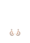 Absolute Moon & Star Stud Earring, Rose Gold
