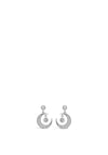 Absolute Moon & Star Stud Earring, Silver