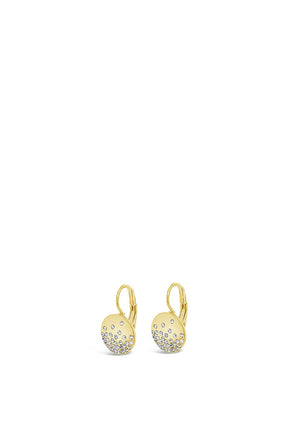Absolute Diamante Disc Earring, Gold