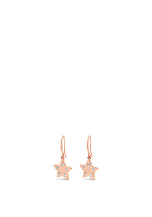 Absolute Star Drop Earring, Rose Gold