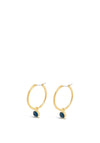 Absolute Sapphire Hoop Earrings, Gold