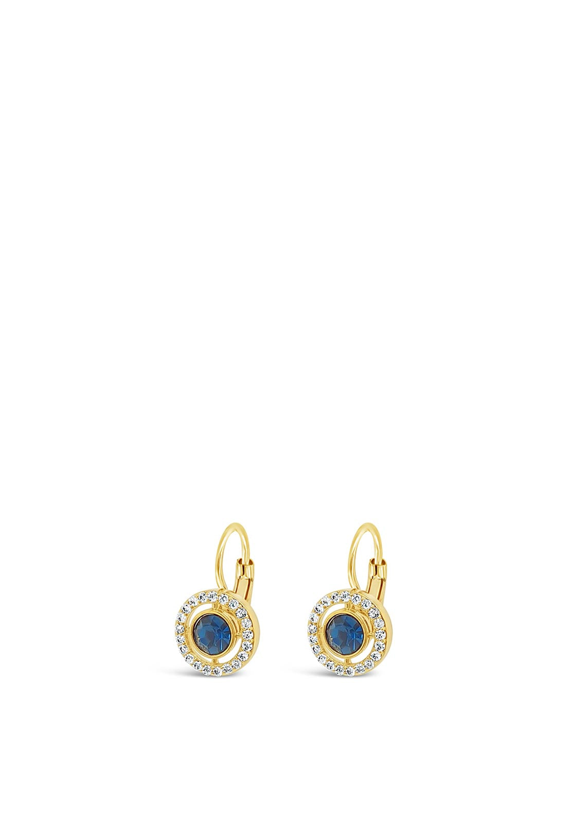 Absolute Sapphire Drop Earrings, Gold