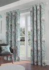 EA Design Somerset 90 X 90 Eyelet Curtains, Wedgewood