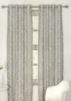 EA Design Abel 90 x 90 Eyelet Curtains, Silver