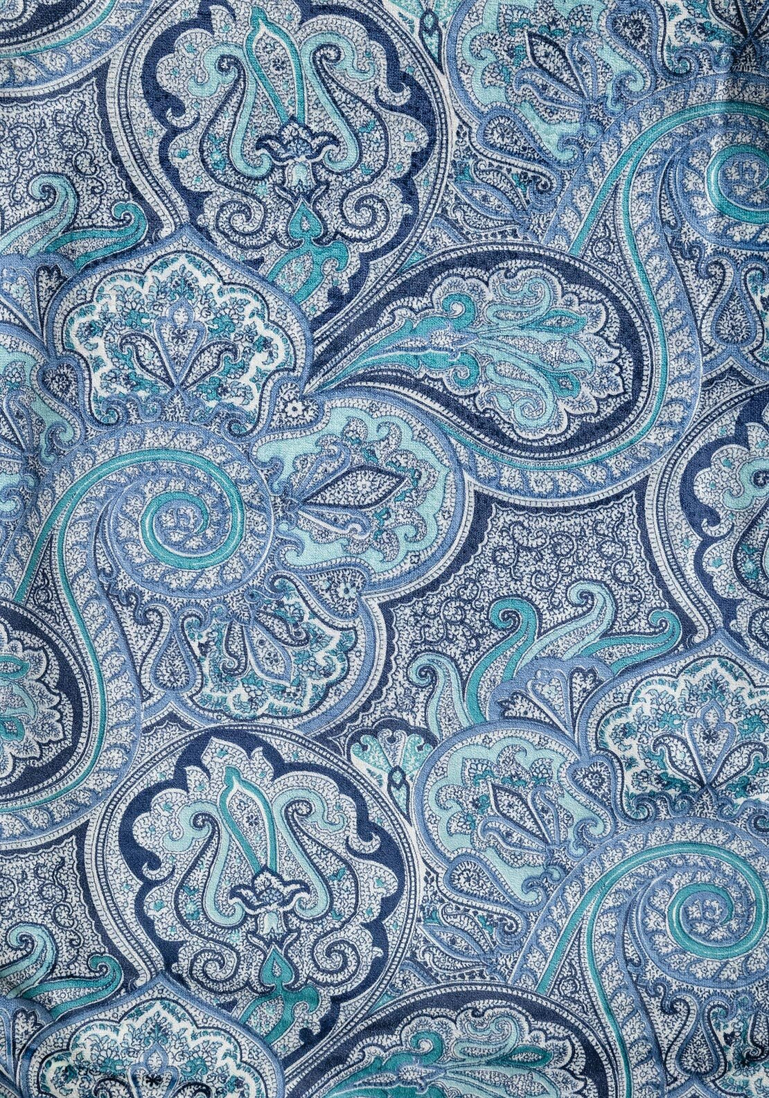 EA Design Plain Velvet 90 x 90 Eyelet Curtains, Blue
