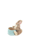 Bristle Easter Bunny With Paper Basket