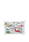 Eat Sleep Doodle Working Wheels Double-Sided Pillowcase