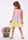 Ebita Girl Seersucker Sleeveless Dress and Headband, Multi