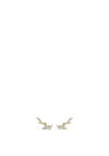 Absolute CZ Crawler Earrings, Gold