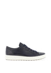 Ecco Soft Leather Trainers, Navy