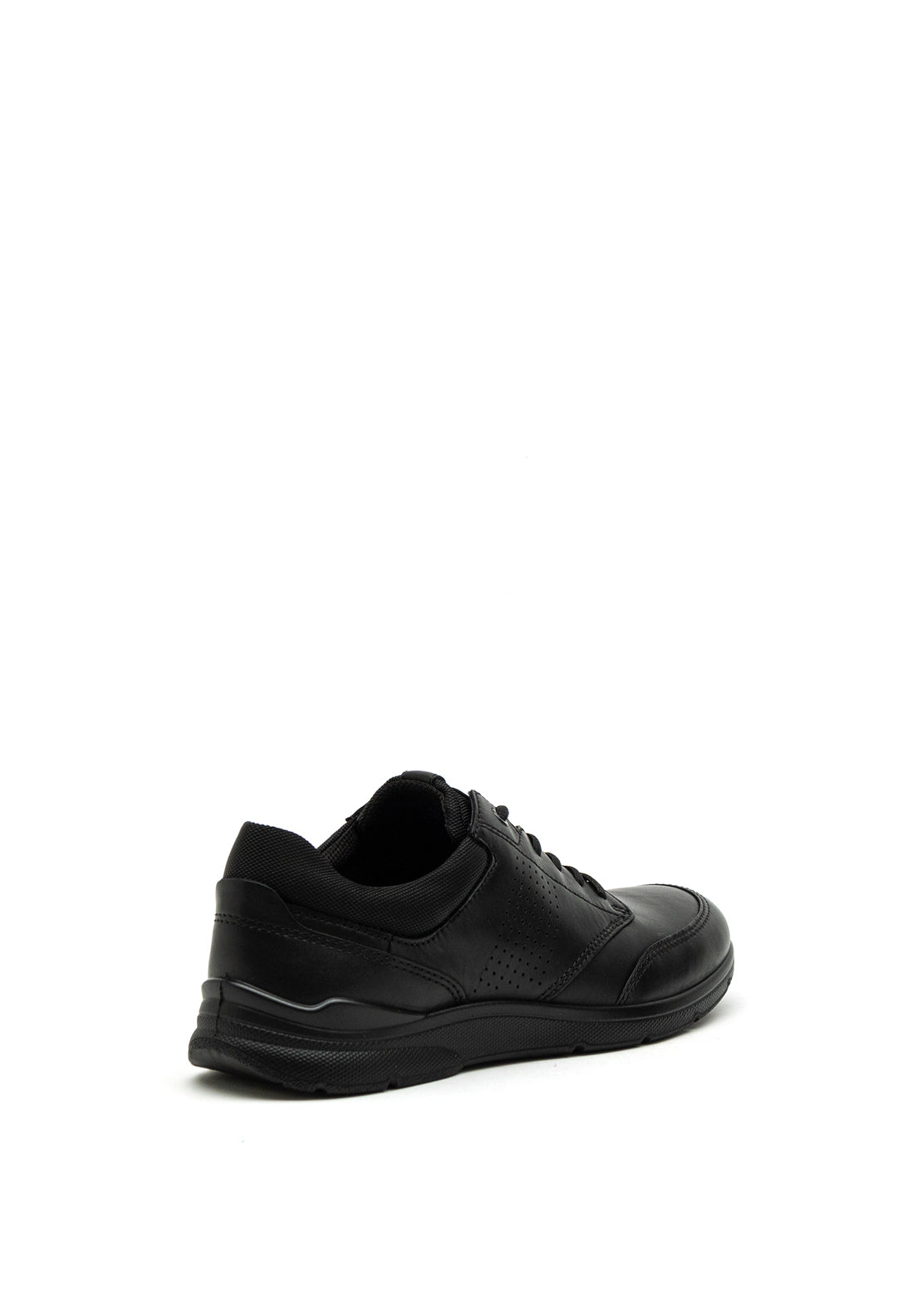 Ecco Mens Irving Leather Shoe, Black