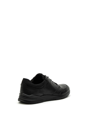 Ecco Mens Irving Leather Shoe, Black