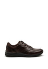 Ecco Mens Irving Leather Shoe, Coffee Brown