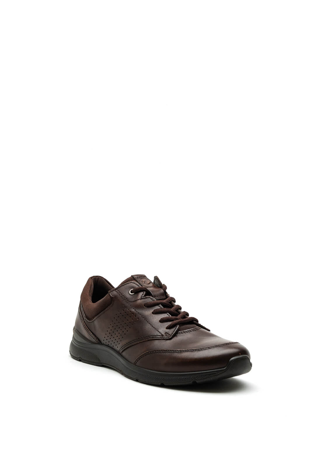Ecco Mens Irving Leather Shoe, Coffee Brown